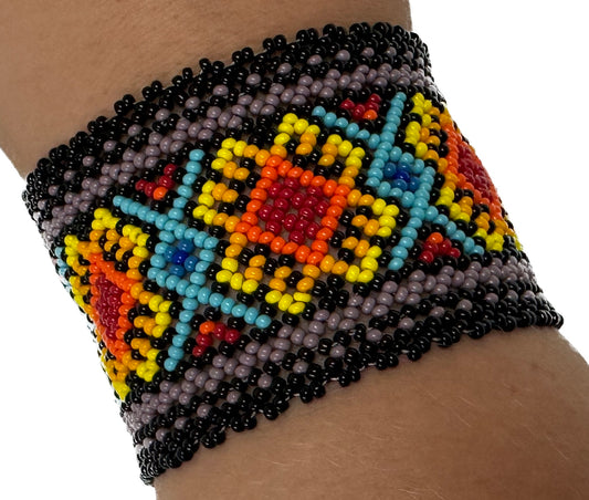 Beaded Bracelet - Turquoise and Fire