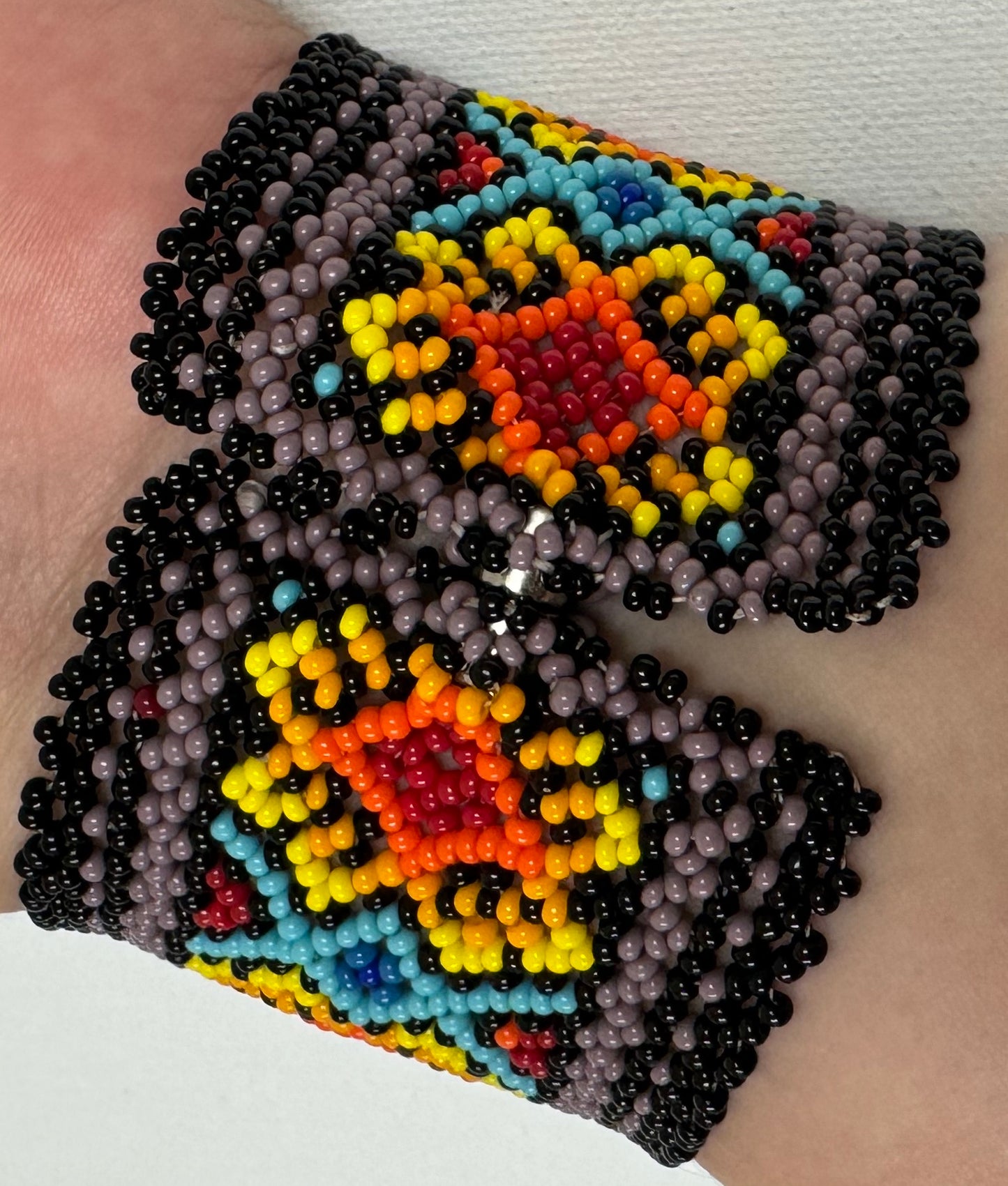 Beaded Bracelet - Turquoise and Fire